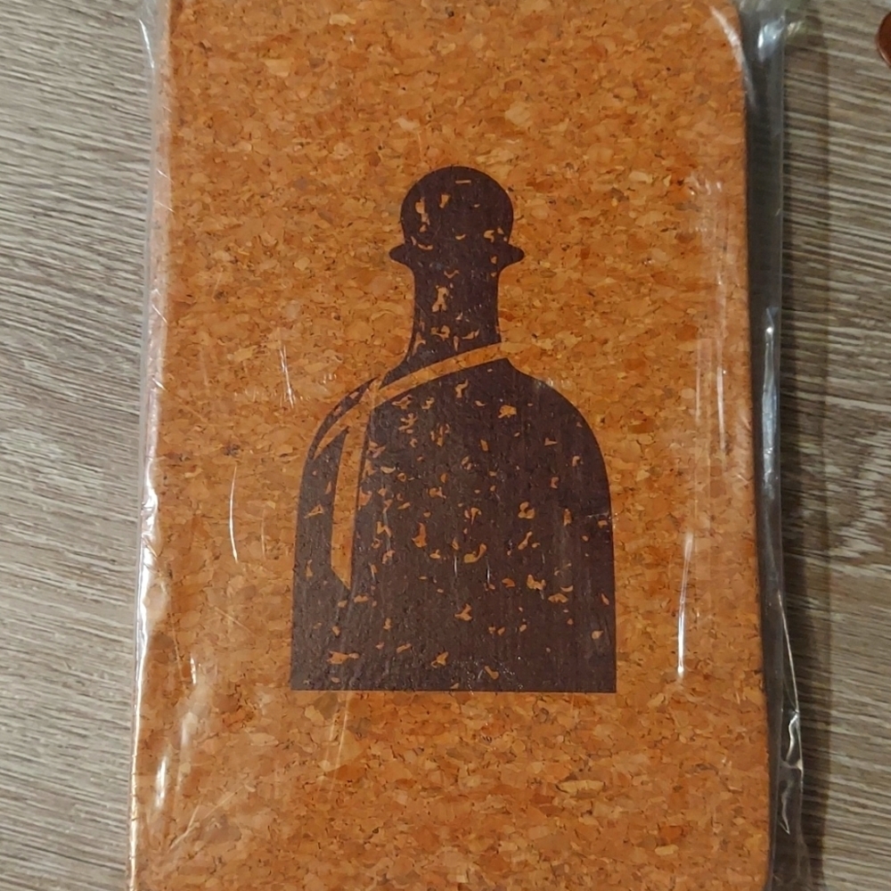 Nwt! Patron tequila cork covered notebook
